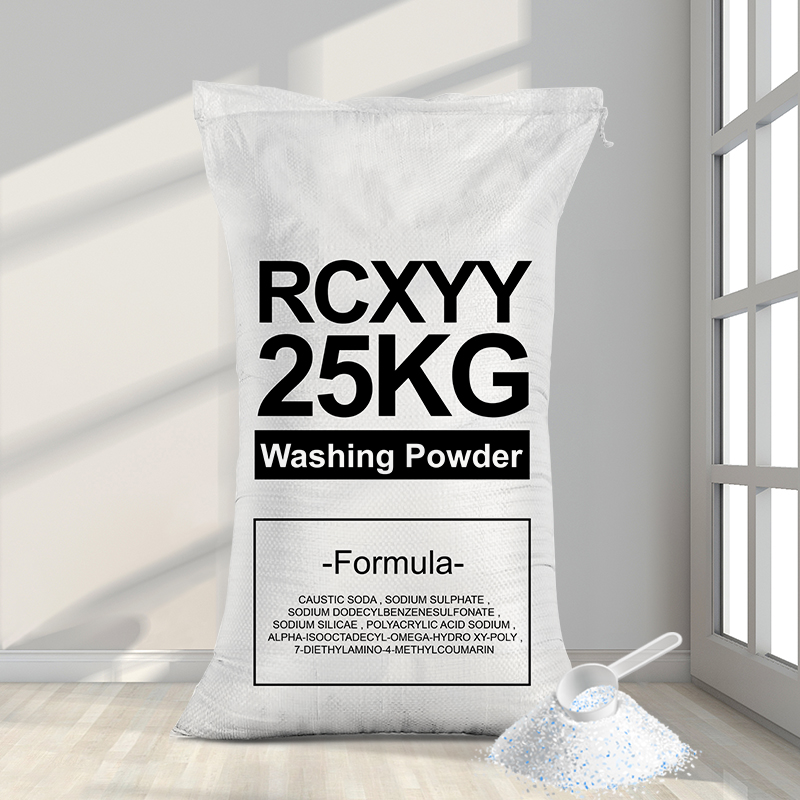 Factory 25KG Private Brand Customizable Label High Quality Deep Cleaning Clothes Stain Rich Foam Bulk Detergent Washing Powder