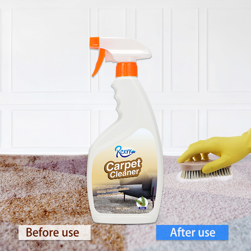 500ml Deep Cleaning Stains Removal Pine Smell Carpet Cleaner For Plastics Fabric Spray Liquid Detergent