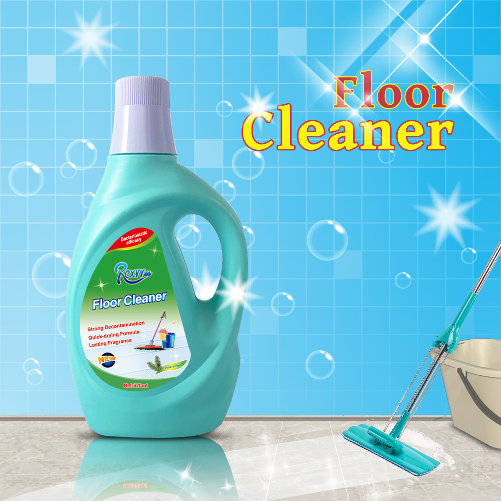 High Effect Pine Smell Mopping Detergent Surface Care Brighten Liquid Household 620ml Floor Cleaner