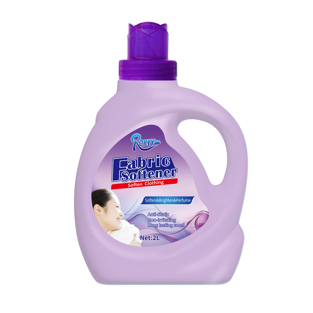 Free Sample 2 Liter Bottle of Gentle Formula Skin-friendly Good Smell Soft Clothing Liquid Detergent Fabric Softener